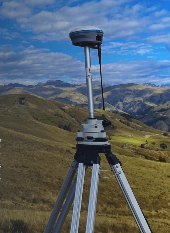 Monumentación de puntos de referencia en un levantamiento topográfico